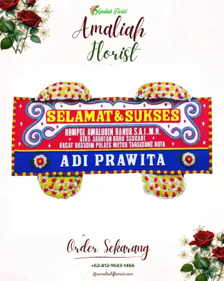 Papan Bunga Ucapan Selamat Wargaluyu